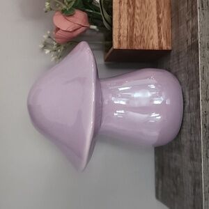 Iridescent Purple Ceramic Mushroom Decor